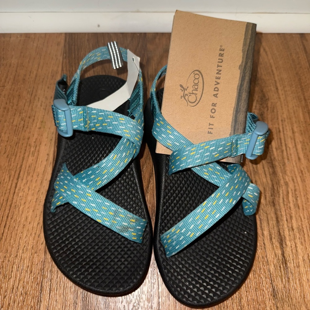 Chaco Kids Sandals - Teal and Black